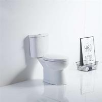 YS22203 Toilet keramik 2 buah, toilet S-trap memanjang, toilet bersertifikat TISI/SNI;
