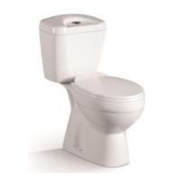 Toilet keramik 2 bagian YS22207S, toilet cuci S-trap yang dipasang rapat;