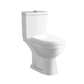 YS22211S Toilet keramik 2 bagian desain retro, toilet cuci P-trap yang dipasang rapat;