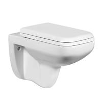 YS22212HR Toilet keramik yang digantung di dinding, Toilet yang dipasang di dinding tanpa bingkai, wastafel;