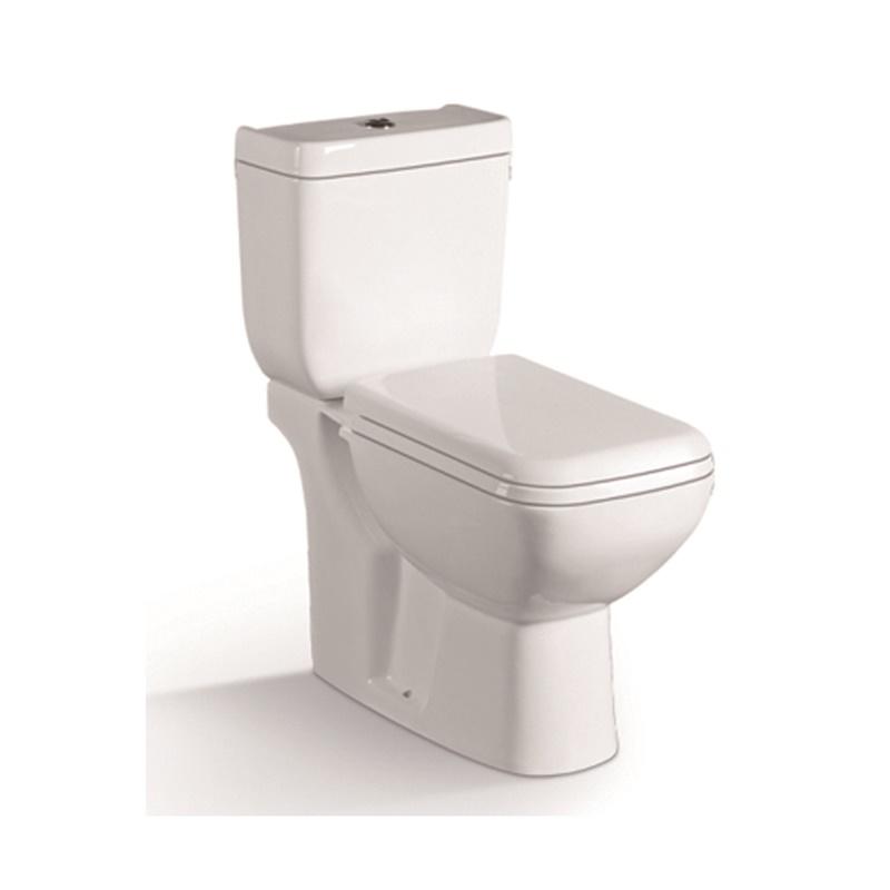 Toilet keramik 2 bagian YS22212P, toilet cuci P-trap yang dipasang rapat;