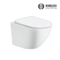 YS22216H Toilet keramik yang digantung di dinding, Toilet yang dipasang di dinding tanpa bingkai, tempat cuci;
