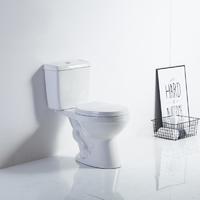 YS22235 toilet keramik 2 bagian, toilet siphonic S-trap yang dipasang rapat;
