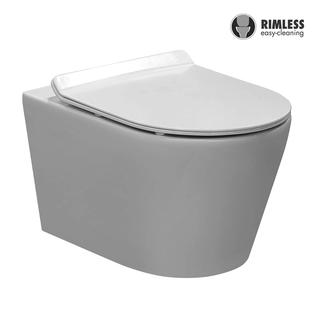 YS22268H Toilet keramik yang digantung di dinding, Toilet yang dipasang di dinding tanpa bingkai, tempat cuci;