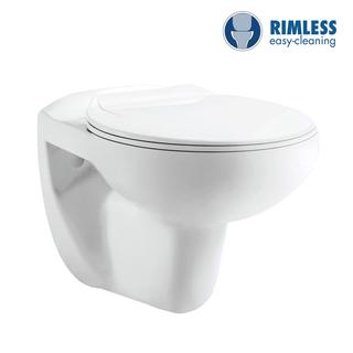 YS22269HR Toilet keramik yang digantung di dinding, Toilet yang dipasang di dinding tanpa bingkai, tempat cuci;