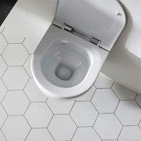 YS22279H Toilet keramik yang digantung di dinding, Toilet yang dipasang di dinding tanpa bingkai, tempat cuci;