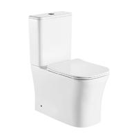 YS22291P2 toilet keramik tanpa bingkai 2 bagian, toilet cuci P-trap;