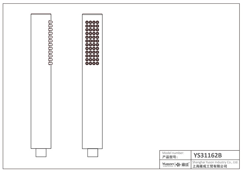 Handshower ABS YS31162B, pancuran bergerak