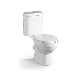 Toilet keramik 2 bagian YS22206P, toilet cuci P-trap yang dipasang rapat;