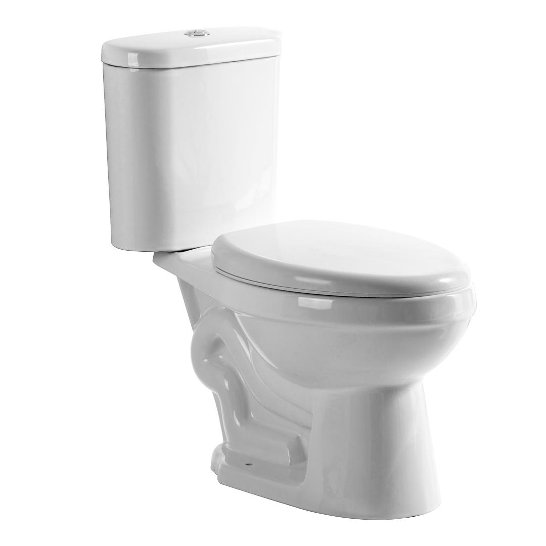 YS22236 Toilet keramik 2 bagian, toilet siphonic S-trap yang dipasang rapat;