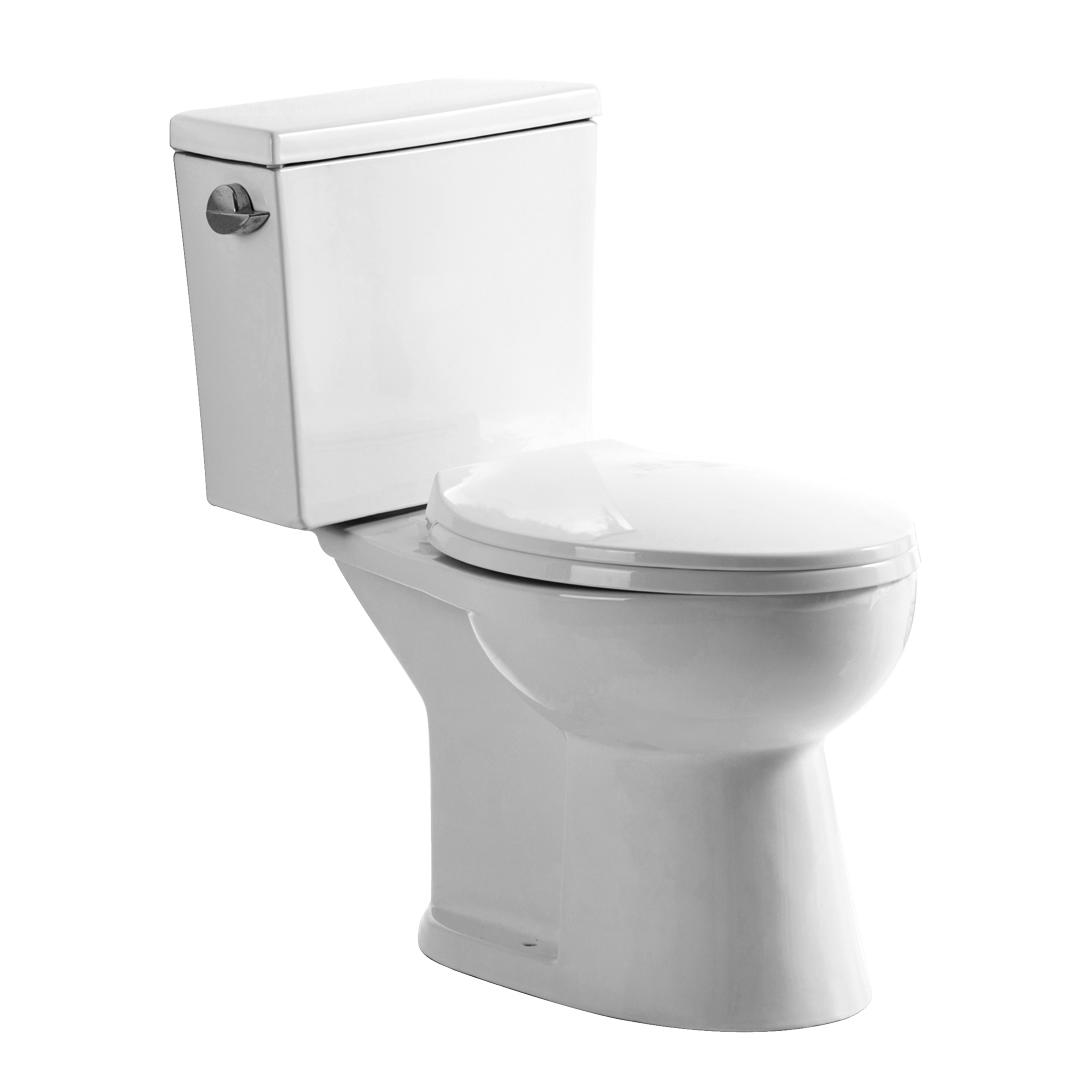YS22241 Toilet keramik 2 buah, toilet S-trap memanjang, toilet bersertifikat TISI/SNI;