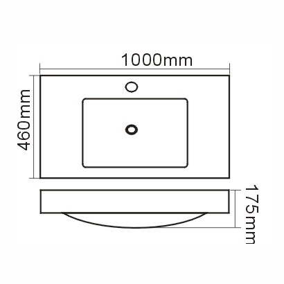 Cekungan batu buatan YS23081-100