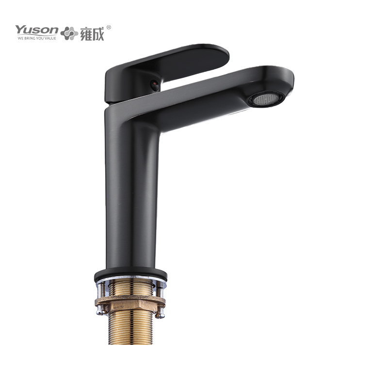 2027-30 Faucet Kuningan Mixer baskom air panas & dingin tuas tunggal yang dipasang di dek