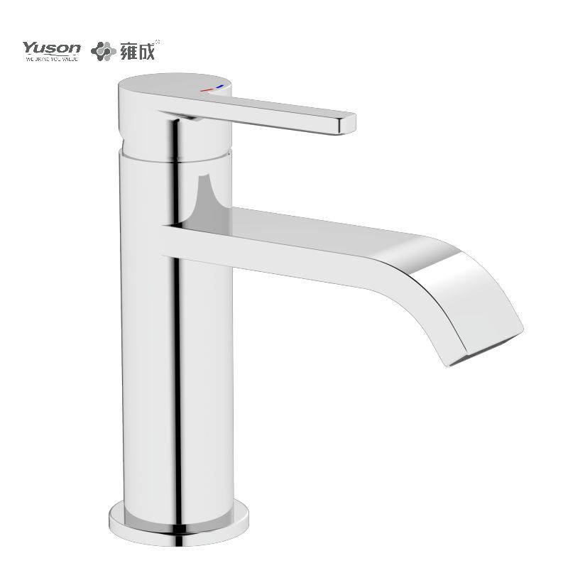 3352-30 Faucet Kuningan tuas tunggal mixer baskom air panas & dingin yang dipasang di dek