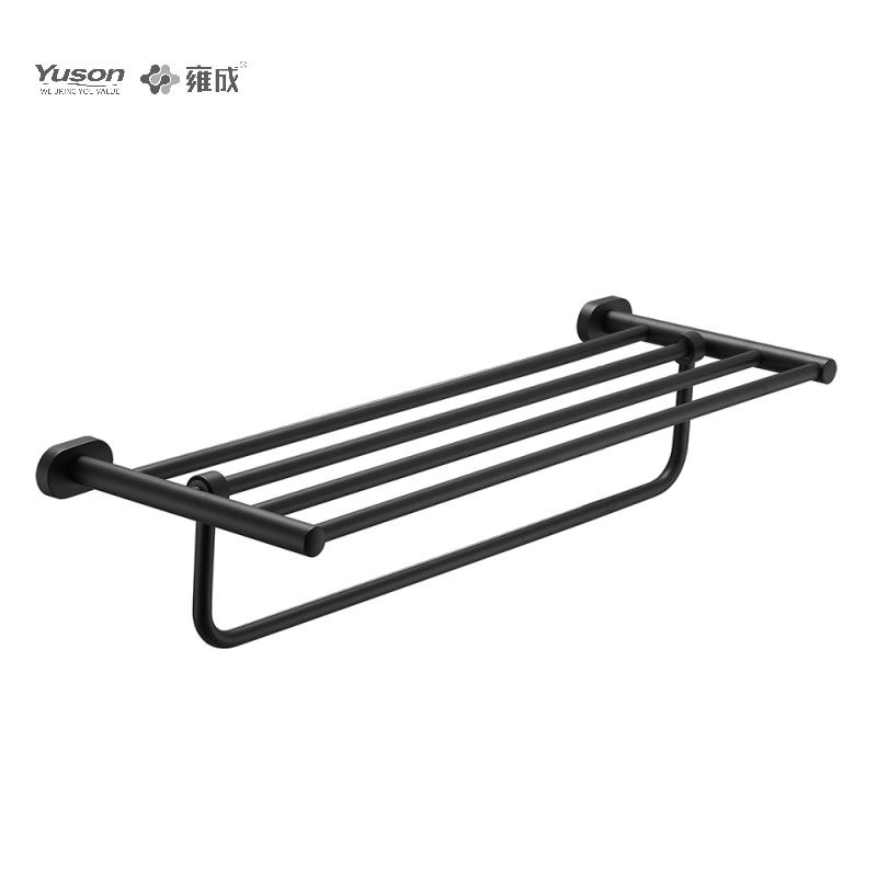 13362 Aksesori Kamar Mandi Ramping, Rak Handuk, Rak Handuk, Tempat Handuk Seng/Kuningan/SUS, dipasang di dinding (Seri 13300)