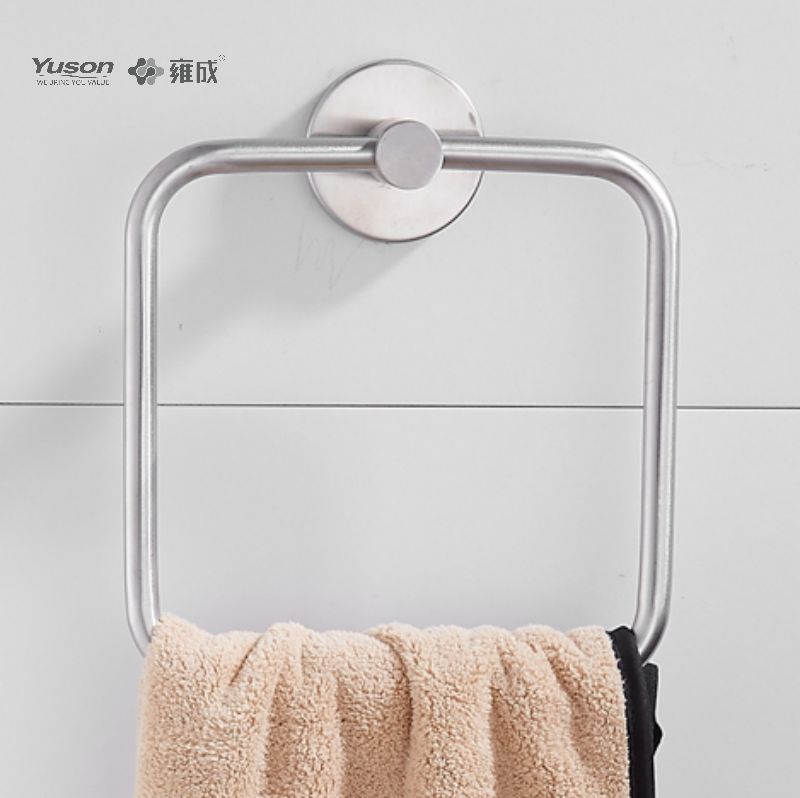 15510 Aksesori Kamar Mandi Ramping, Cincin Handuk, Tempat Handuk, Tempat Handuk Seng/Kuningan/SUS, Terpasang di Dinding (Seri 15500)