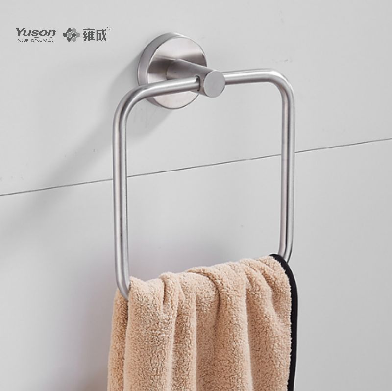15510 Aksesori Kamar Mandi Ramping, Cincin Handuk, Tempat Handuk, Tempat Handuk Seng/Kuningan/SUS, Terpasang di Dinding (Seri 15500)