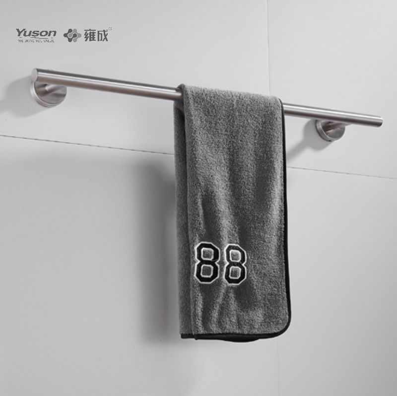 15524 Aksesori Kamar Mandi Ramping, Batangan handuk, 24”, Tempat handuk, Tempat handuk Seng/Kuningan/SUS, terpasang di dinding (Seri 15500)