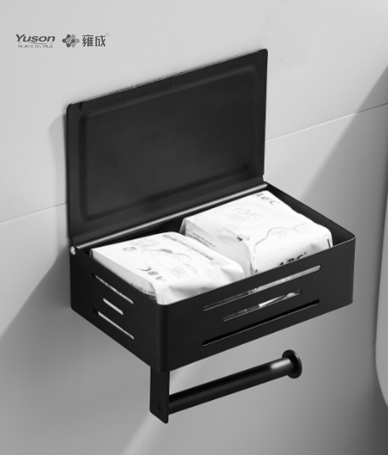 18786C Aksesori Kamar Mandi Ramping, Tempat Tisu Toilet, Tempat Tisu Toilet Seng/Kuningan/SUS, Terpasang Di Dinding (Seri 18700)