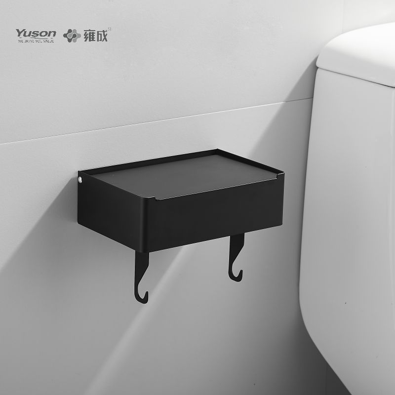18786D Aksesori Kamar Mandi Ramping, Tempat Tisu Toilet, Tempat Tisu Toilet Seng/Kuningan/SUS, Terpasang Di Dinding (Seri 18700)