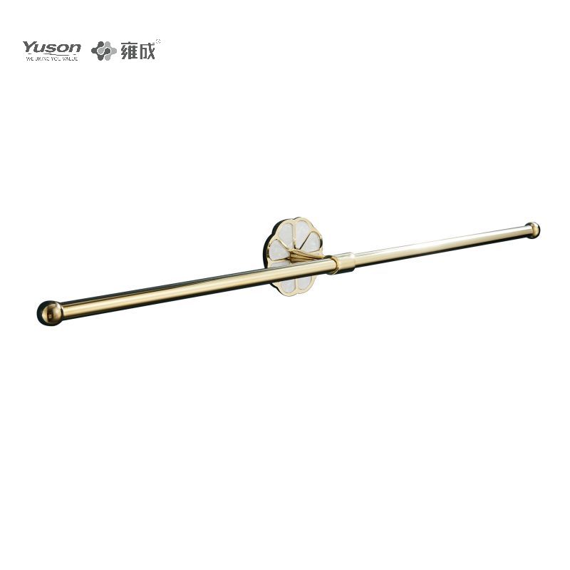 Aksesori Kamar Mandi Ramping 21024D, Batang Handuk 2 Tiang, 24”, Tempat handuk, Tempat handuk Seng/Kuningan/SUS, dipasang di dinding (Seri 21000)