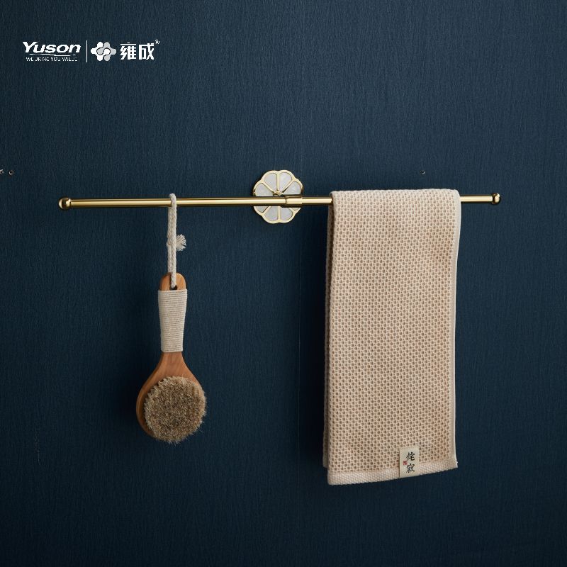 Aksesori Kamar Mandi Ramping 21024D, Batang Handuk 2 Tiang, 24”, Tempat handuk, Tempat handuk Seng/Kuningan/SUS, dipasang di dinding (Seri 21000)