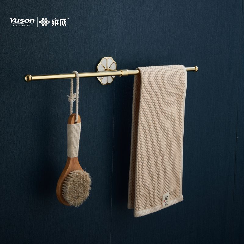 Aksesori Kamar Mandi Ramping 21024D, Batang Handuk 2 Tiang, 24”, Tempat handuk, Tempat handuk Seng/Kuningan/SUS, dipasang di dinding (Seri 21000)