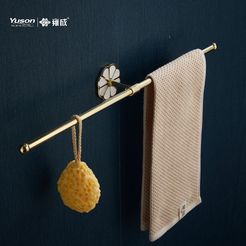 Aksesori Kamar Mandi Ramping 21024D, Batang Handuk 2 Tiang, 24”, Tempat handuk, Tempat handuk Seng/Kuningan/SUS, dipasang di dinding (Seri 21000)