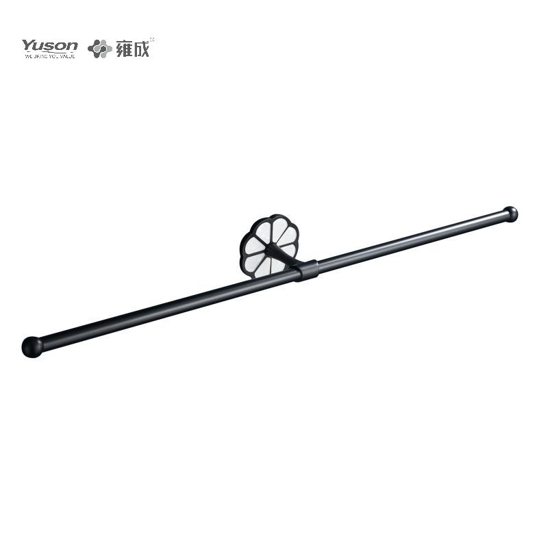 Aksesori Kamar Mandi Ramping 21024D, Batang Handuk 2 Tiang, 24”, Tempat handuk, Tempat handuk Seng/Kuningan/SUS, dipasang di dinding (Seri 21000)