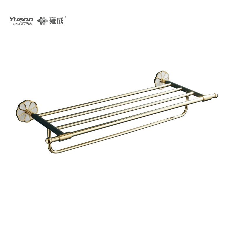 21062 Aksesori Kamar Mandi Ramping, Rak Handuk, Rak Handuk, Tempat Handuk Seng/Kuningan/SUS, Terpasang di Dinding (Seri 21000)