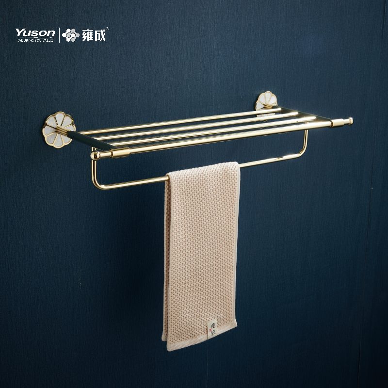 21062 Aksesori Kamar Mandi Ramping, Rak Handuk, Rak Handuk, Tempat Handuk Seng/Kuningan/SUS, Terpasang di Dinding (Seri 21000)