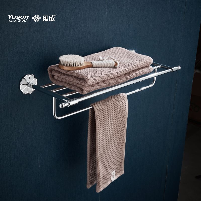 21062 Aksesori Kamar Mandi Ramping, Rak Handuk, Rak Handuk, Tempat Handuk Seng/Kuningan/SUS, Terpasang di Dinding (Seri 21000)