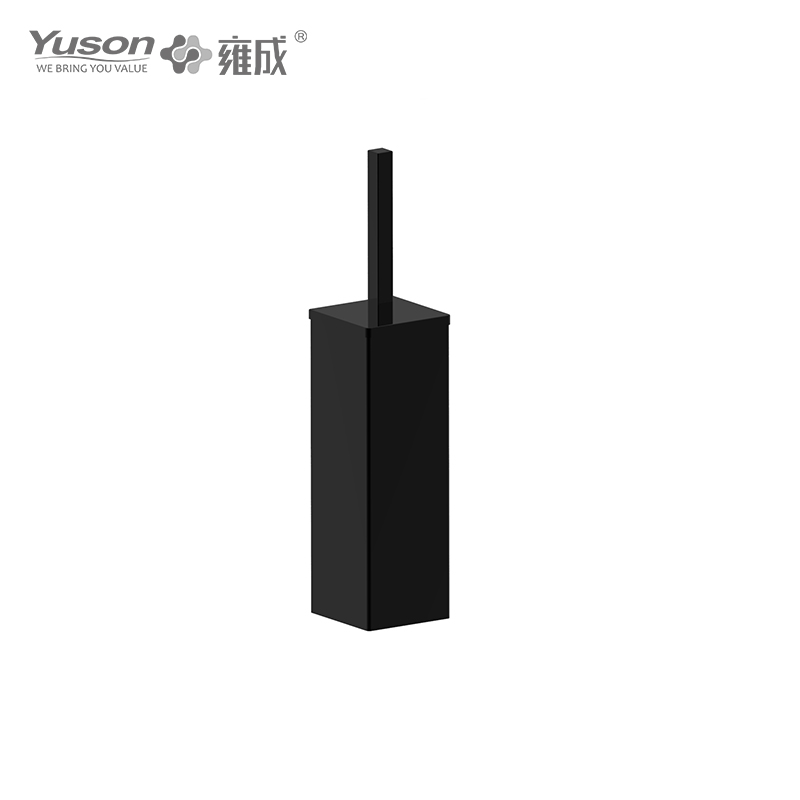 Aksesori Kamar Mandi Ramping 27190C, Sikat Toilet dengan Gelas Kaca Buram/Tempered, Sikat Toilet Seng/Kuningan/SUS, dipasang di dinding (Seri 27100)