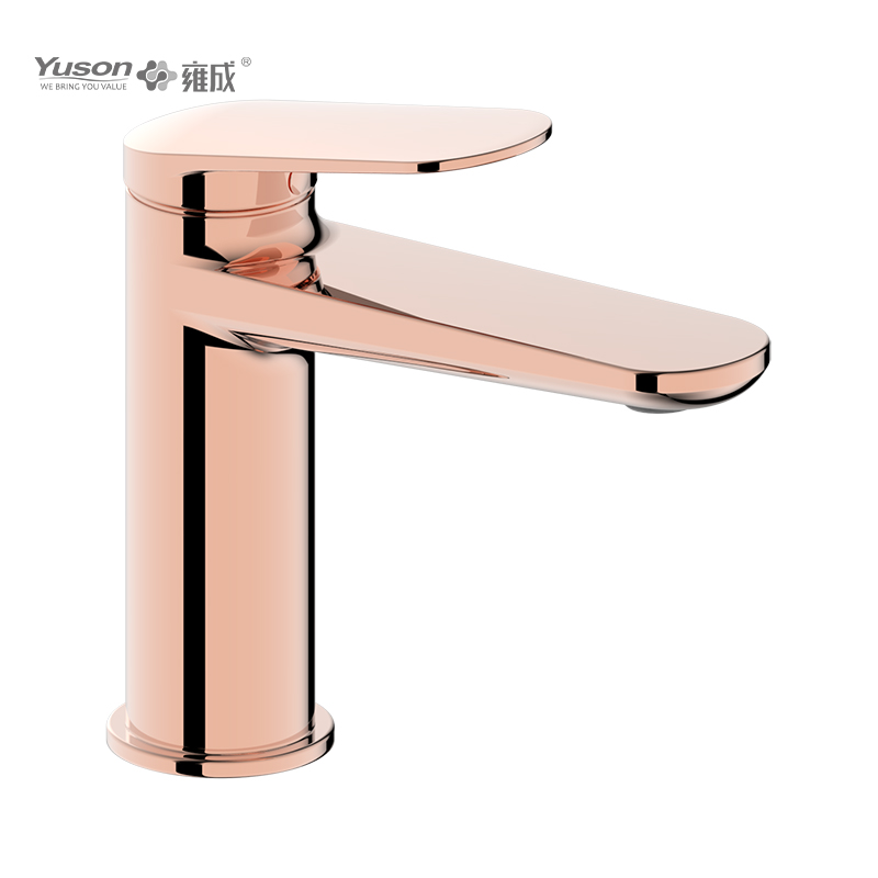 2069-30 Faucet Kuningan Tuas Tunggal mixer baskom air panas & dingin yang dipasang di dek