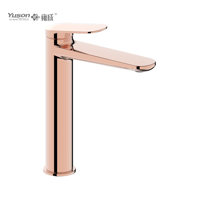 2069-31 Faucet Kuningan Tuas Tunggal mixer baskom air panas & dingin yang dipasang di dek